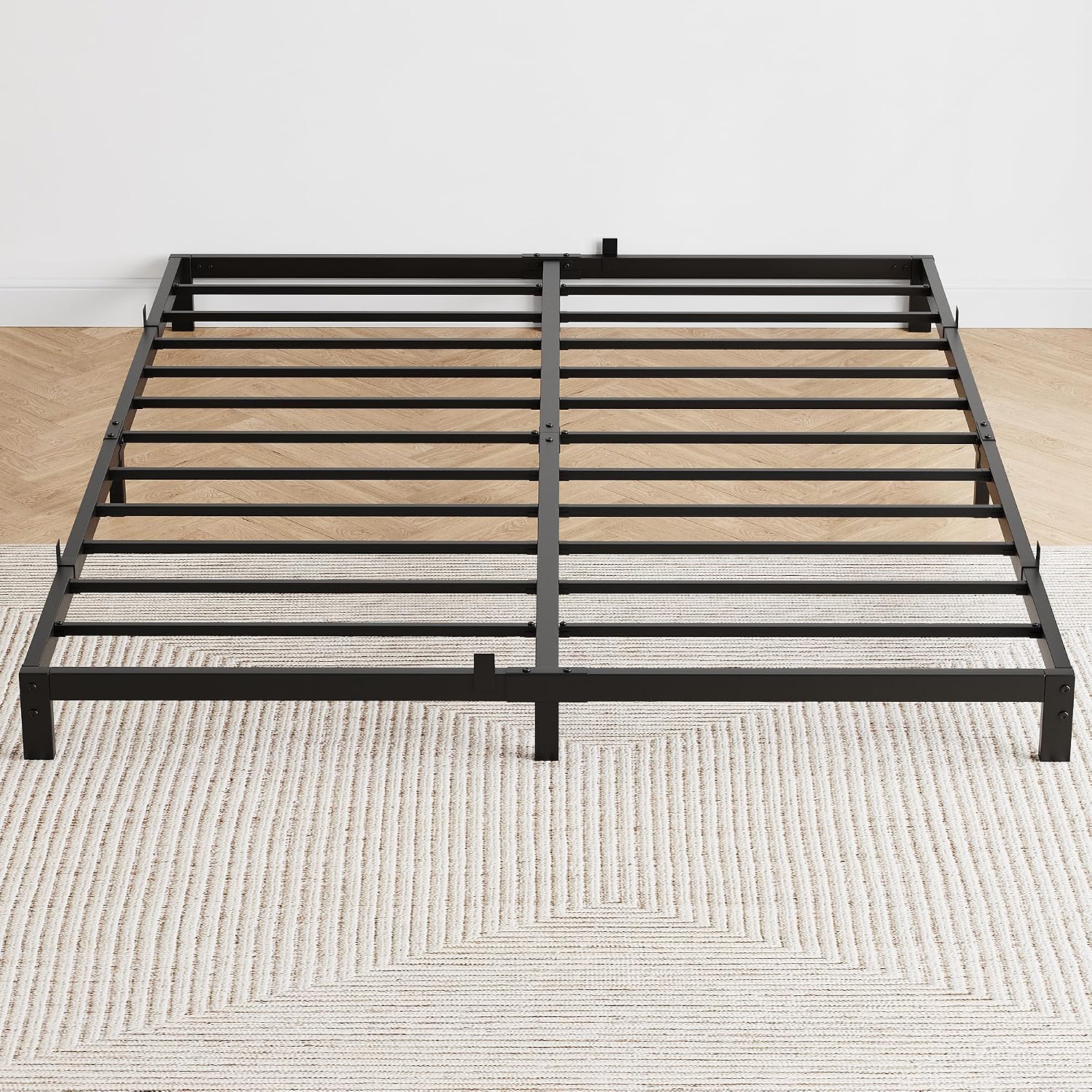 Canopy Bed Frame Metal Queen - Garvee 6-calowa wytrzymała metalowa rama łóżka