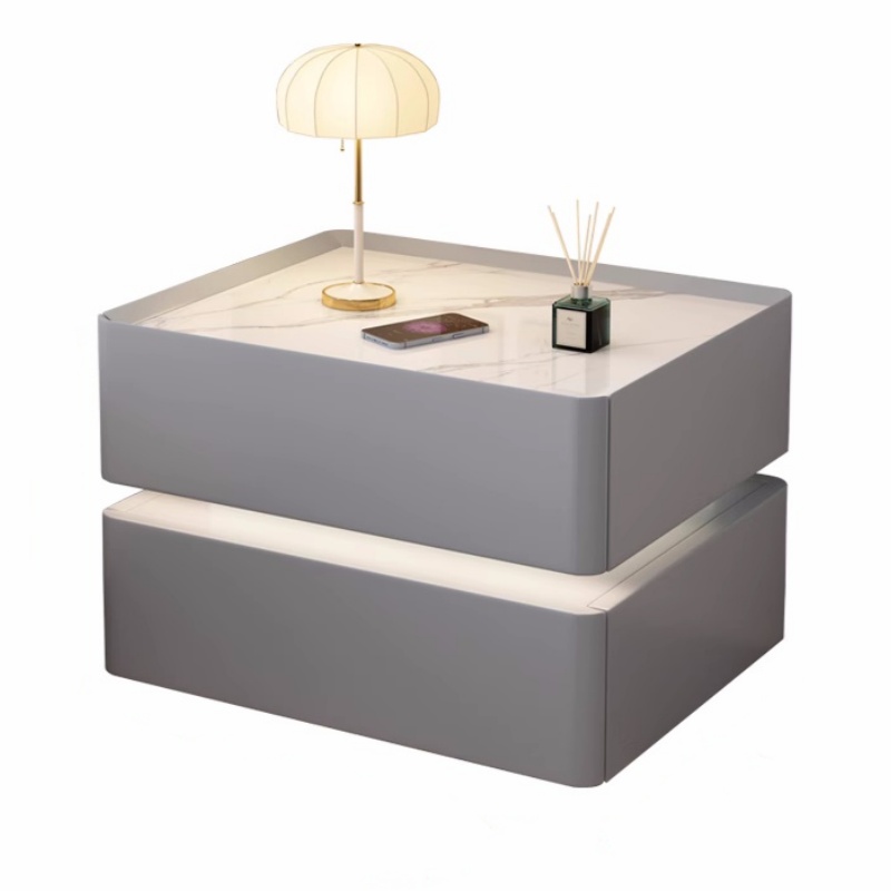 Inteligentny stolik nocny z li – Solid Wood Nightstand 2 Drawers recenzja i cena