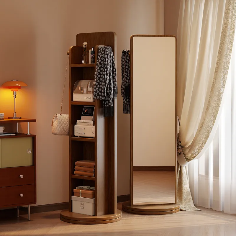 Kwadratowe obrotowe lustro pod – Full Length Mirror Jewelry Armoire recenzja i cena
