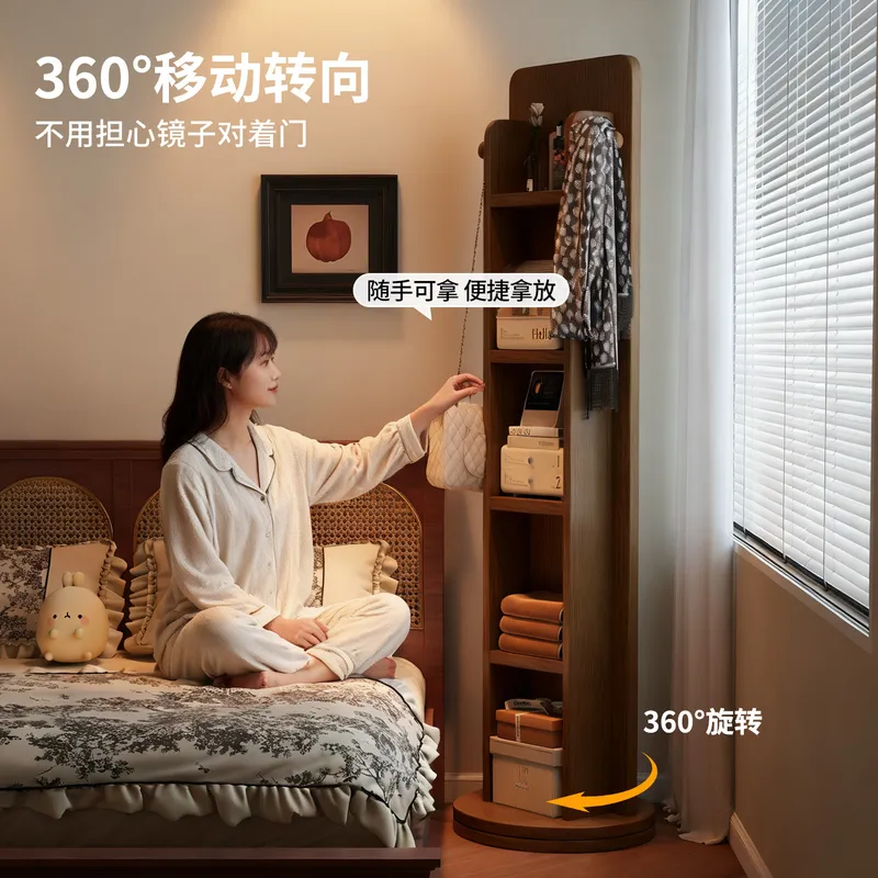 Kwadratowe obrotowe lustro pod – Full Length Mirror Jewelry Armoire recenzja i cena