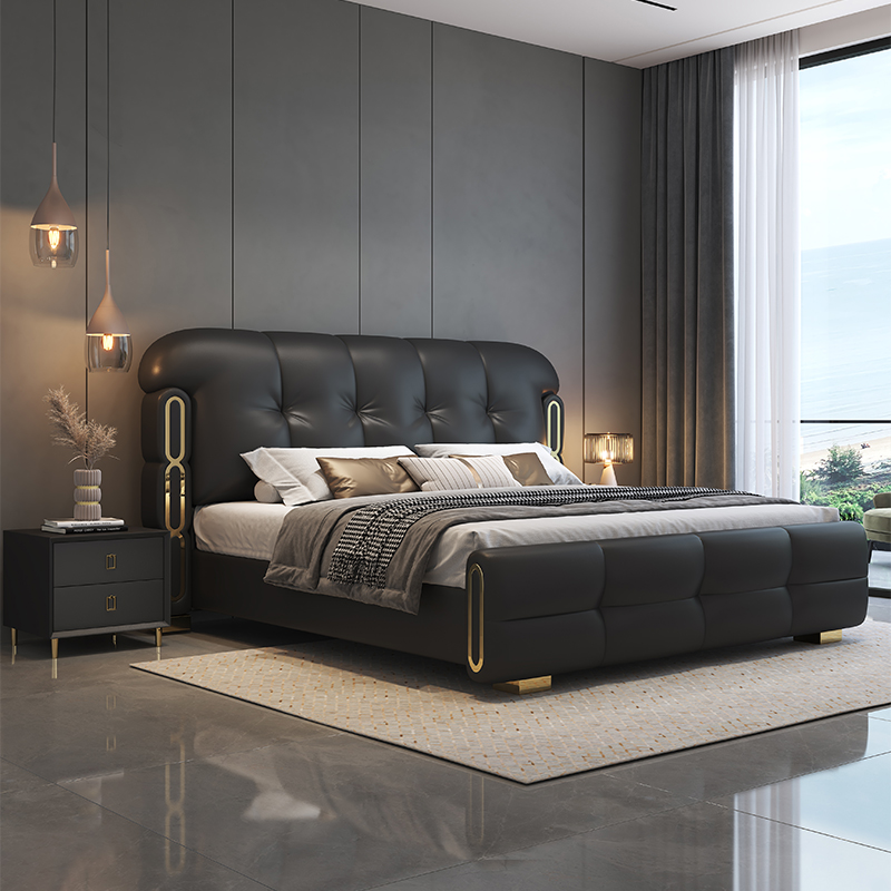 Nowoczesne luksusowe drewniane – King Size Bed Frame With Storage Drawers recenzja i cena