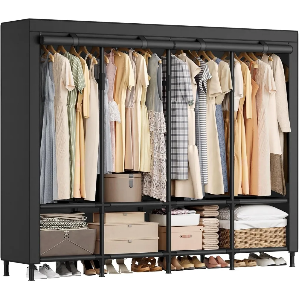 Szafa na ubrania 170 cm, duża  – Wardrobe Closet Portable Fabric Cover recenzja i cena
