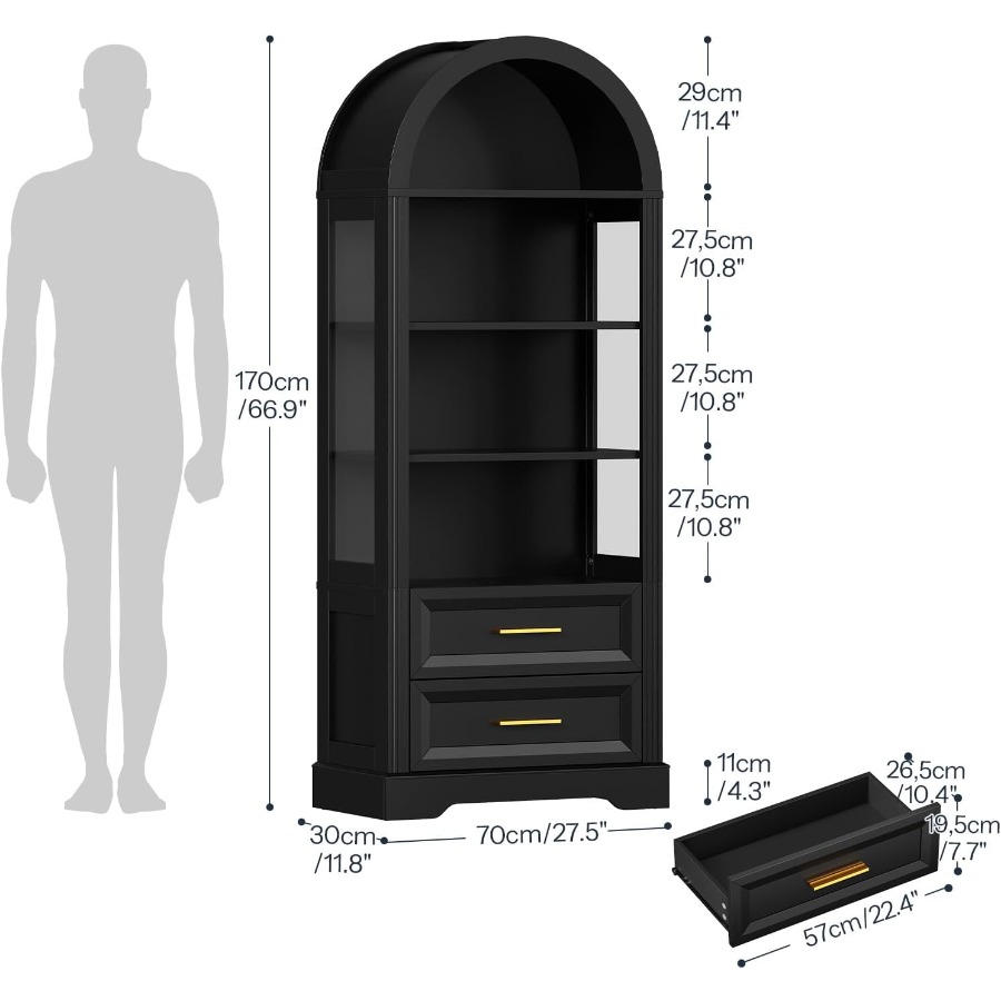 Szafka ekspozycyjna, wysoka, ł – Storage recenzja i cena