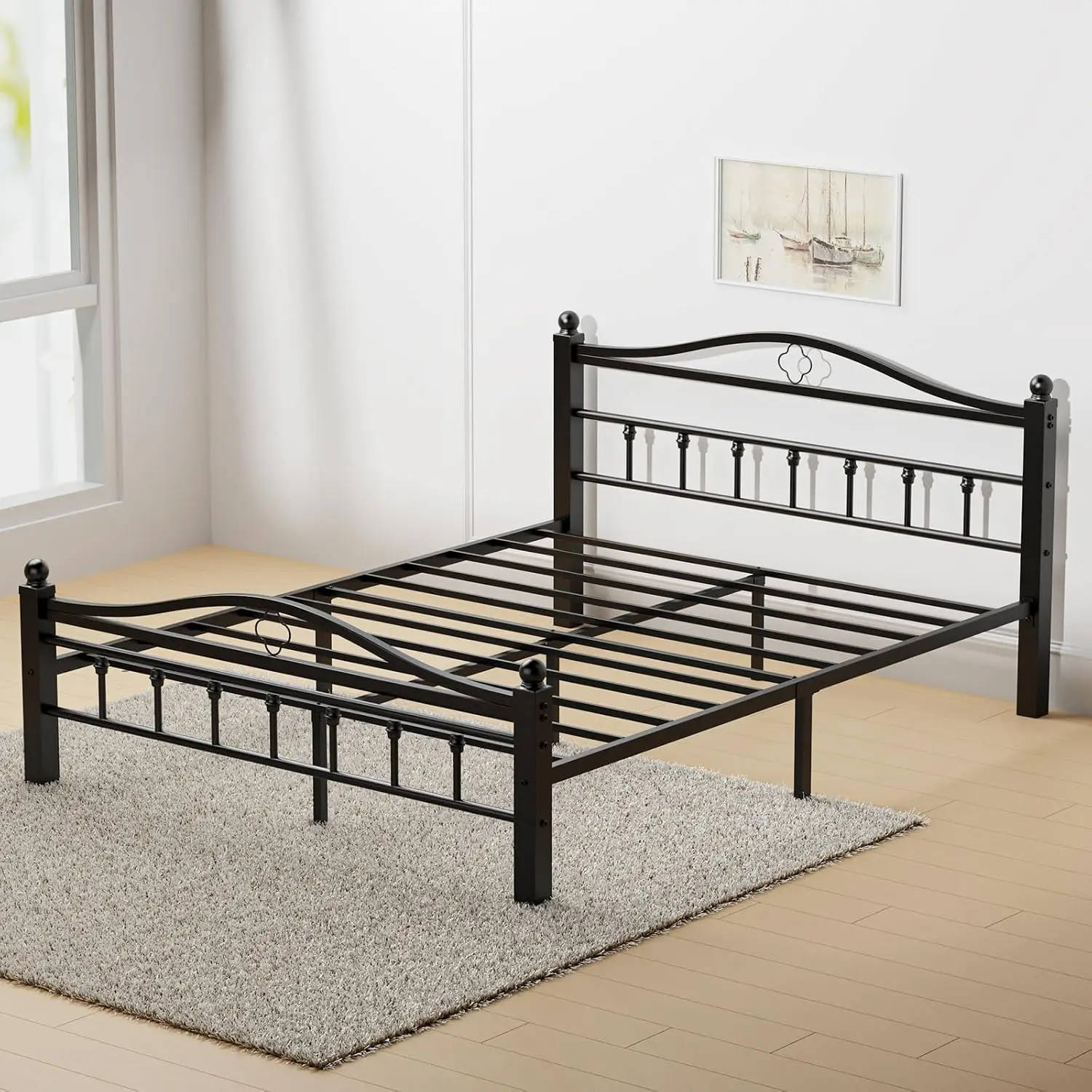 Metalowa rama łóżka Queen z za – Canopy Bed Frame Metal Queen recenzja i cena