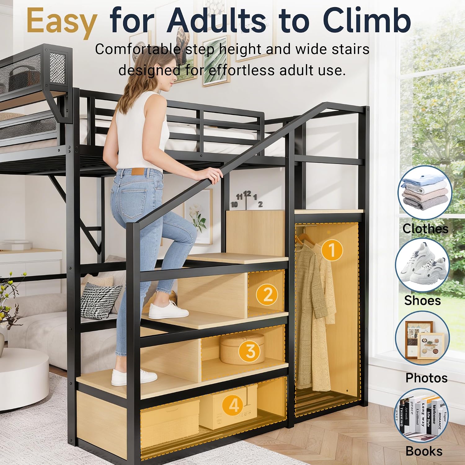 Łóżko na antresoli w rozmiarze – Canopy Bed Frame Metal Queen recenzja i cena