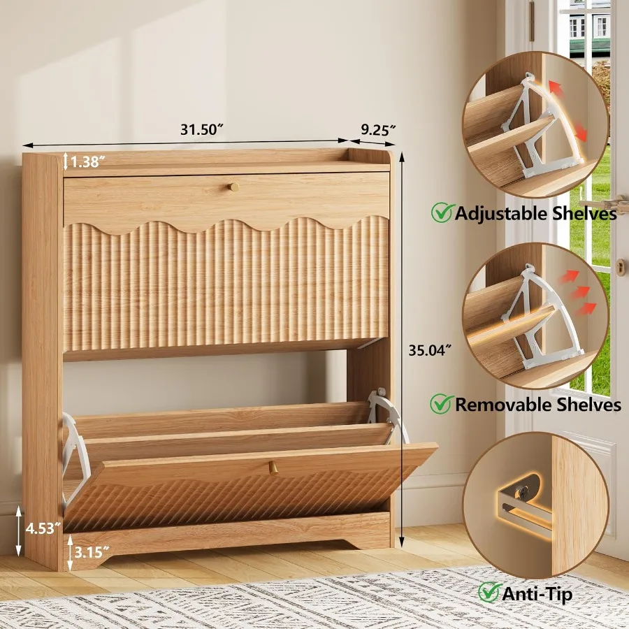 Szafka do przechowywania butów – Shoe Rack Cabinet Narrow Entryway recenzja i cena