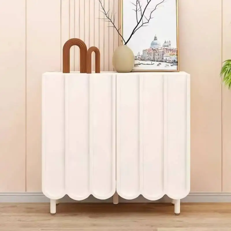 Biała minimalistyczna szafka n – Shoe Rack Cabinet Narrow Entryway recenzja i cena