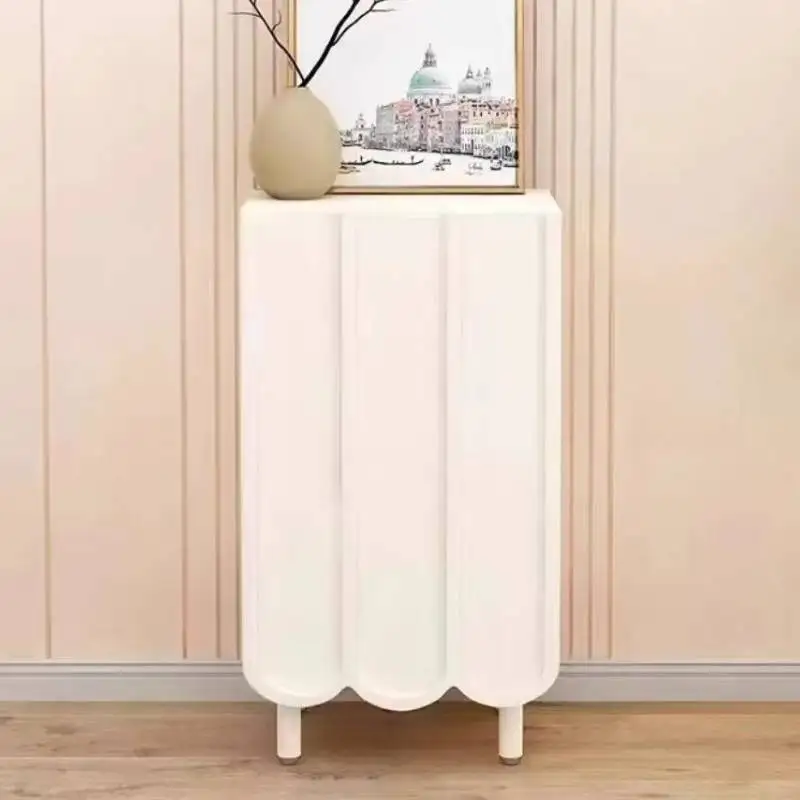 Biała minimalistyczna szafka n – Shoe Rack Cabinet Narrow Entryway recenzja i cena