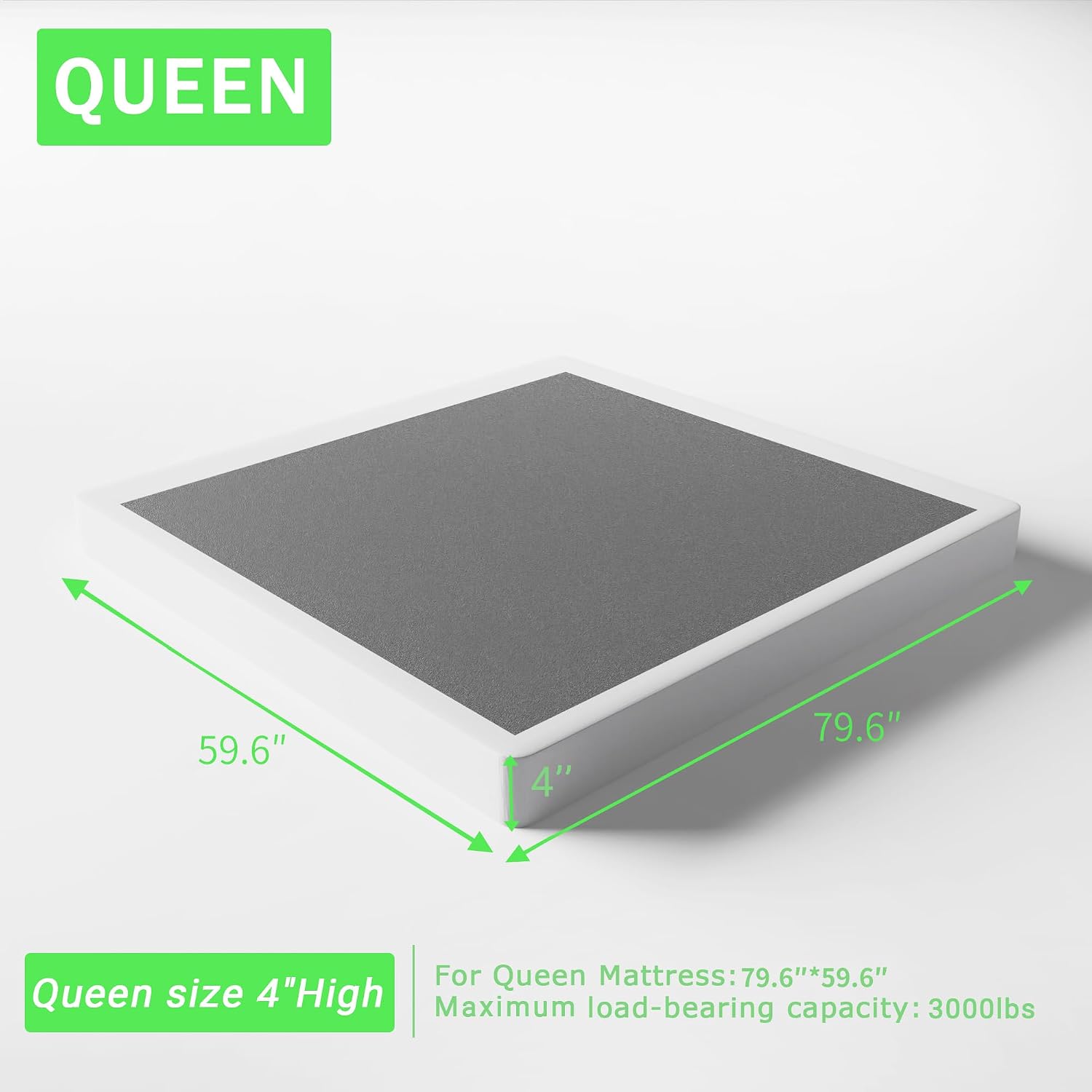 4-calowa niskoprofilowa podsta – Canopy Bed Frame Metal Queen recenzja i cena