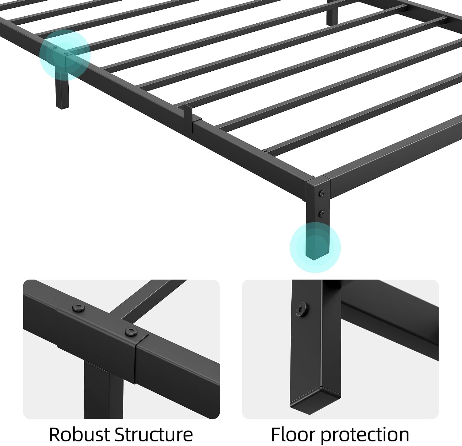 Solidna, metalowa rama do łóżk – Canopy Bed Frame Metal Queen recenzja i cena